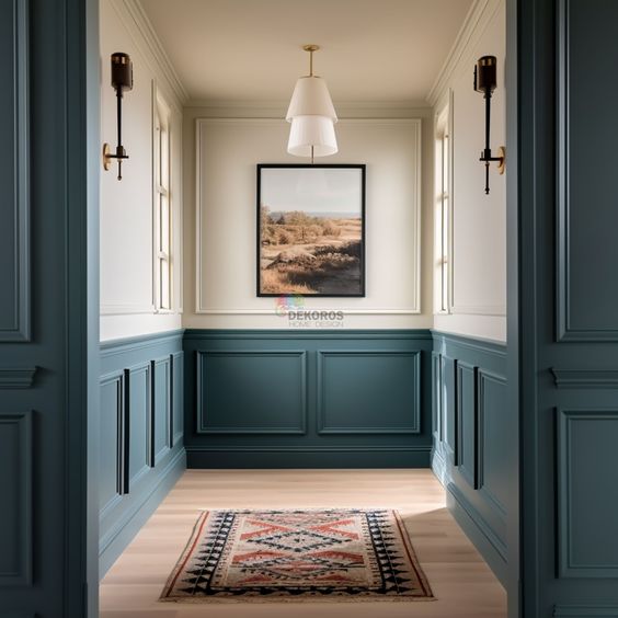 couloir bleu canard